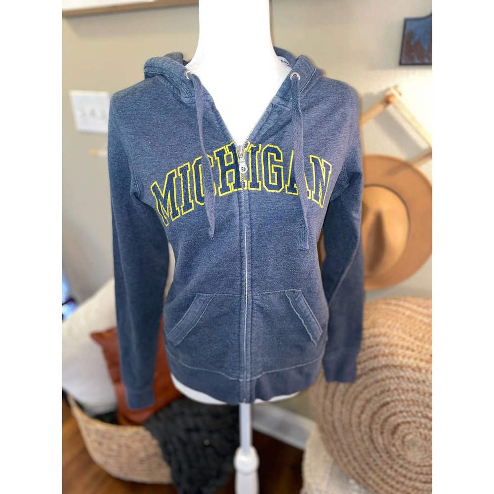 (M) Michigan Sweatshirt Full-Zip Medium